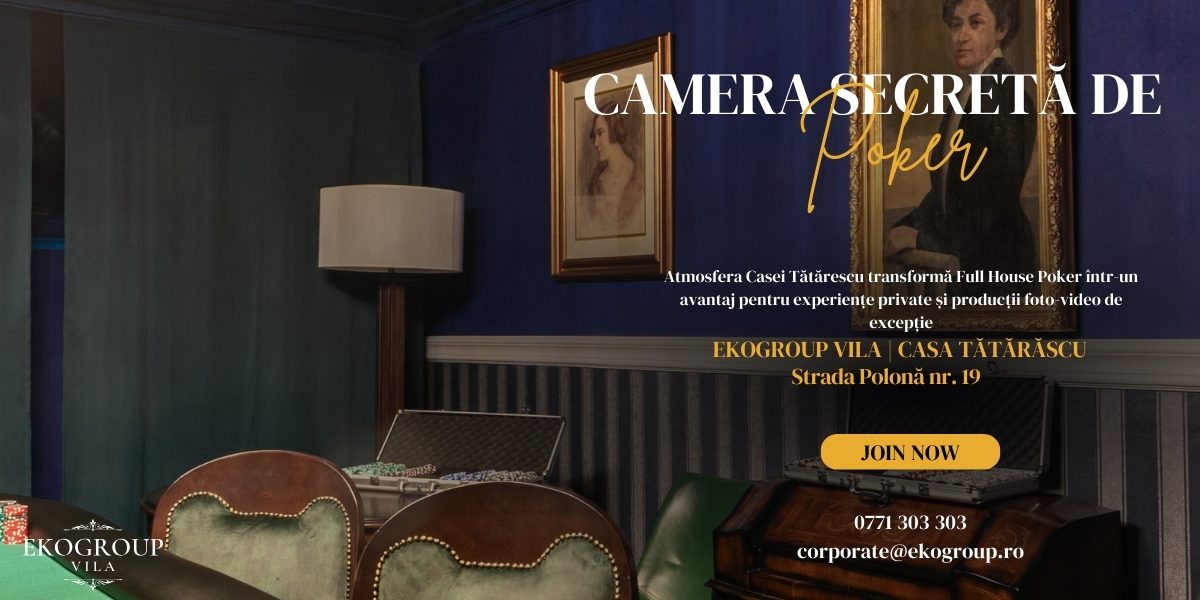 Full House Poker – Camera Secretă de Texas Poker cu Acces Exclusiv în Inima Bucureștiului